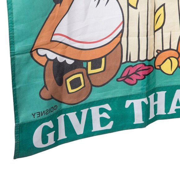 Disney Green Thanksgiving Towel with Mickey and Minnie - Picture 3 of 6